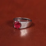 انگشتر یاقوت سرخ مردانه کد 33926