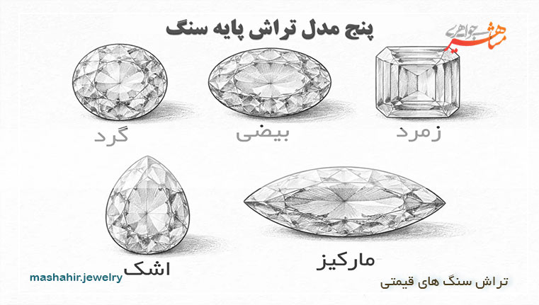 5 مدل تراش سنگ های قیمتی