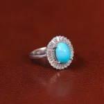 انگشتر فیروزه عجمی زنانه کد 34133