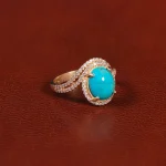 انگشتر فیروزه شجری زنانه کد 34349