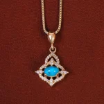 گردنبند فیروزه زنانه کد 34362