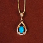 گردنبند فیروزه زنانه کد 34366