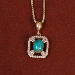 گردنبند فیروزه زنانه کد 34368