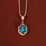 گردنبند فیروزه زنانه کد 34379