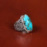 انگشتر فیروزه شجری مردانه کد34455