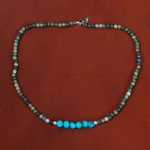 گردنبند فیروزه زنانه کد 34748