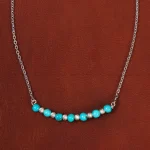 گردنبند فیروزه زنانه کد 34749