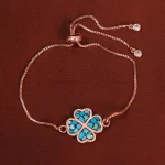 دستبند مسی فیروزه کوب کد 34756
