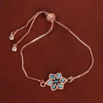 دستبند مسی فیروزه کوب کد 34758