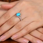 انگشتر فیروزه شجری زنانه کد 34120