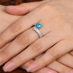 انگشتر فیروزه شجری زنانه کد 34126