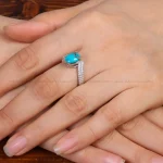 انگشتر فیروزه شجری زنانه کد 34135