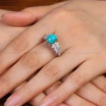 انگشتر فیروزه شجری زنانه کد 34167