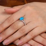 انگشتر فیروزه شجری زنانه کد 34188