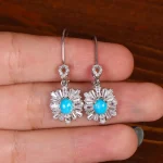 گوشواره فیروزه زنانه کد 34329