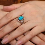 انگشتر فیروزه شجری زنانه کد 34340