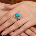 انگشتر فیروزه شجری زنانه کد 34344
