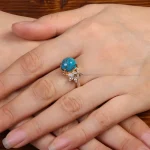 انگشتر فیروزه شجری زنانه کد 34346