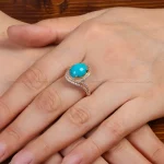 انگشتر فیروزه شجری زنانه کد 34349