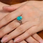 انگشتر فیروزه شجری زنانه کد 34354