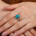 انگشتر فیروزه شجری زنانه کد 34355
