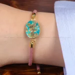 دستبند فیروزه زنانه کد 34434