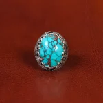 انگشتر فیروزه شجری مردانه کد34456