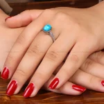 انگشتر فیروزه شجری زنانه کد 34708