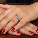 انگشتر فیروزه شجری زنانه کد 34722