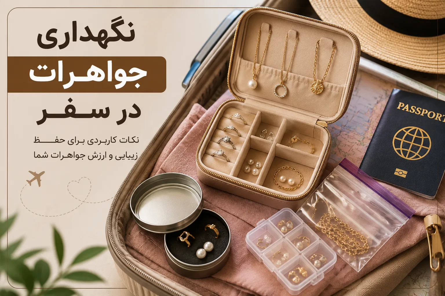 نگهداری جواهرات در سفر