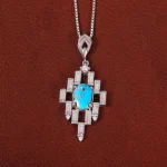 گردنبند فیروزه زنانه کد 34770