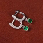 گوشواره طرح زمرد زنانه کد 34802