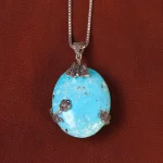 گردنبند فیروزه زنانه کد 34806