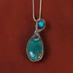 گردنبند فیروزه زنانه کد 34814