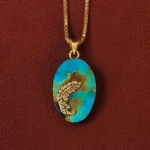 گردنبند فیروزه زنانه کد 34860