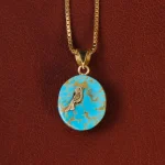 گردنبند فیروزه زنانه کد 34873