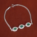 دستبند زمرد ذنانه کد34886