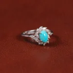 انگشتر فیروزه عجمی زنانه کد 35157