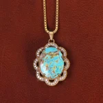 گردنبند فیروزه زنانه کد 35220