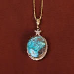 گردنبند فیروزه زنانه کد 35240