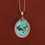 گردنبند فیروزه زنانه کد 35246