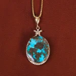 گردنبند فیروزه زنانه کد 35253