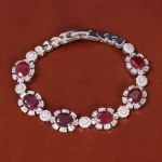 دستبند یاقوت سرخ زنانه کد 35262