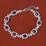 دستبند یاقوت کبود زنانه کد 35269