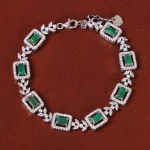 دستبند زمرد زنانه کد35272