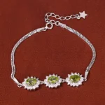 دستبند زبرجد زنانه کد 35273