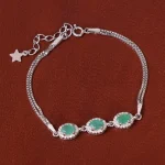 دستبند زمرد زنانه کد35276