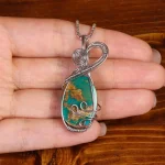 گردنبند فیروزه زنانه کد 34811