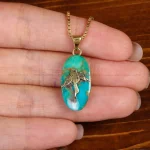 گردنبند فیروزه زنانه کد 34865