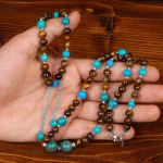 نیم ست فیروزه زنانه کد 34876